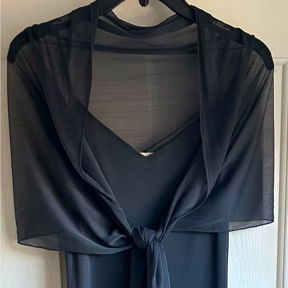 Vintage Evening Maxi Dress, Gray, Size 0-2